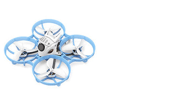 Blue and white BETAFPV Meteor Whoop FPV drone